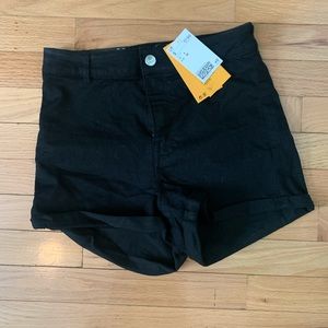 Black high waisted shorts